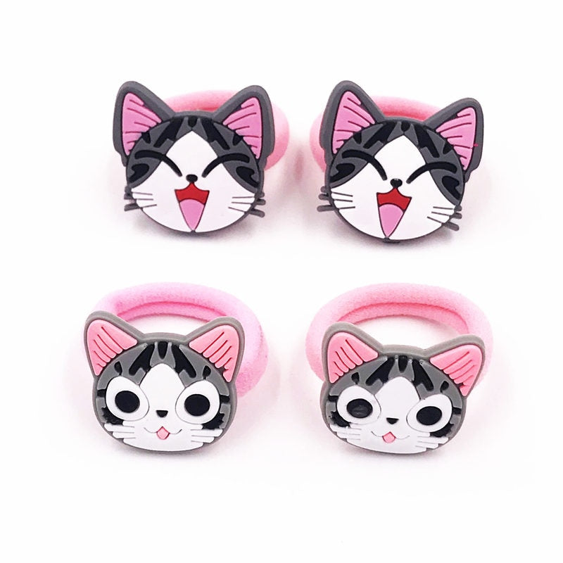 1Pcs Cute Cartoon Animal Frog Chi's cat Elastic Hair Bands Girls Hair rope