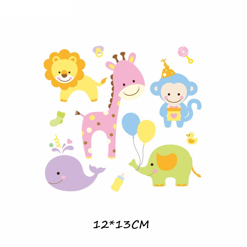 46 Styles Iron on Cute Animal Patches Set for Kids Clothing DIY T-shirt Applique