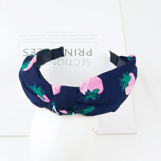 Purple Strawberry Pattern Women Hairbands Fashion Headband Girls Hair Hoop