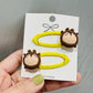 12 Styles 2Pcs/Set Girls Cute Animal Frog Monkey Hair Clips Kids Lovely Hairpins