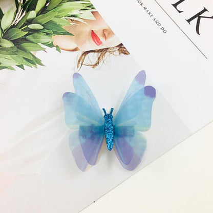 1pc Delicate Blue Butterfly Hair Clip Cartoon Hairpin Children Fashion Hair