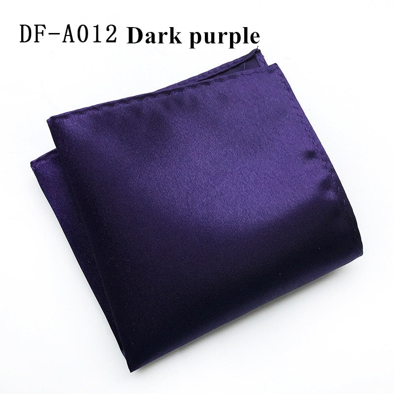 22 Colors Satin Handkerchief For Men Candy Color Mens Suits Pocket Square