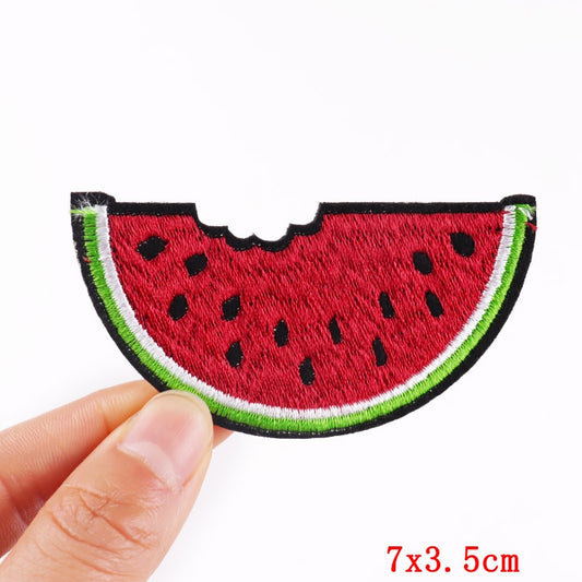 Bitten Watermelon Cartoon Patches Clothing Sticker Patch Decal Embroidery Badges