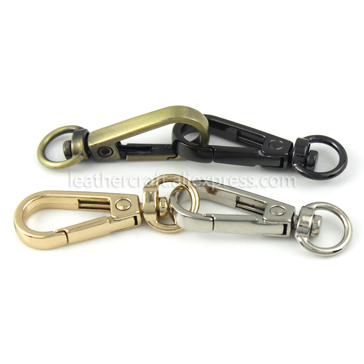 1pcs Metal Swivel O-ring Eye Snap Hook Trigger Clasps Clips for Leather Craft