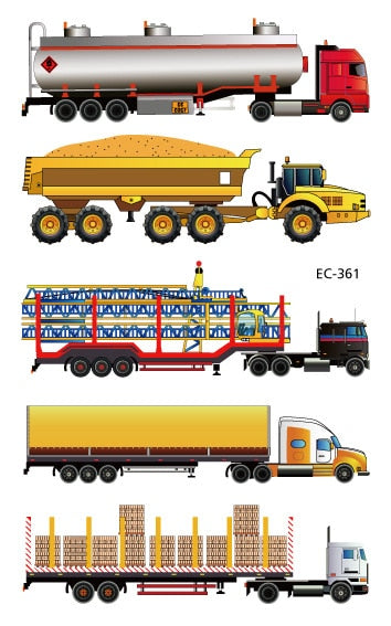 Construction Temporary Tattoos Kids Waterproof Fake Tattoos Sticker Tractor Dump