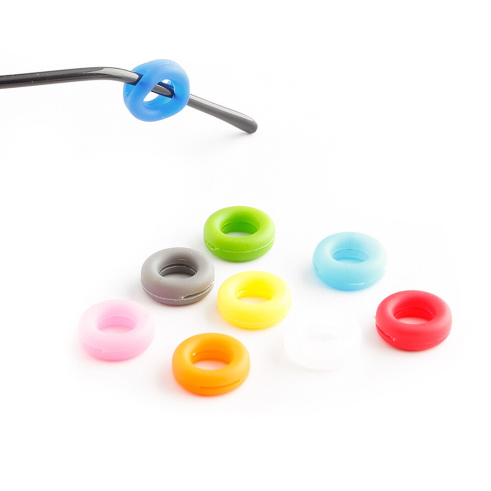 1 Pair Anti Slip Silicone Glasses Ear Hooks For Kids And Adults Round Grips