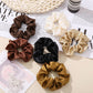 6 Colors Women Scrunchie Elastic Multicolor Hair Band Ponytail Holder Headband