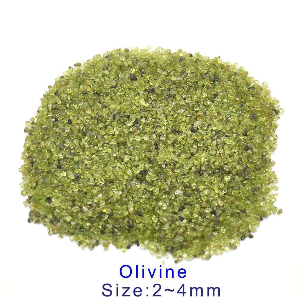 Olivine Natural Stones Gravel Chip Rock Minerals Aquarium Decoration