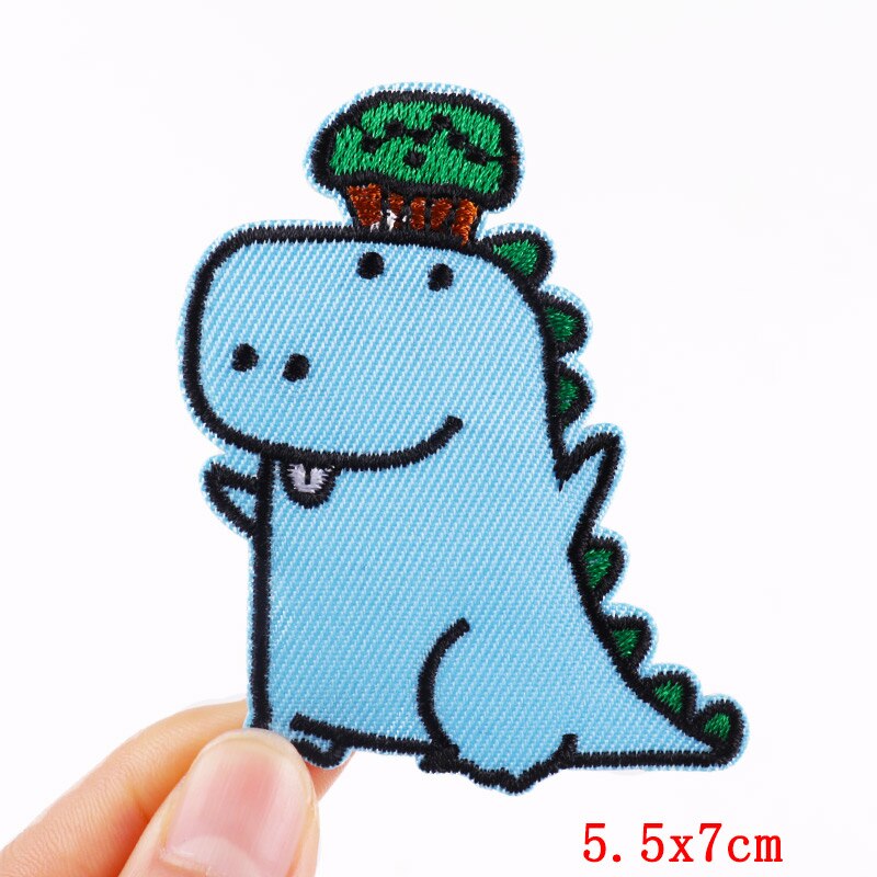 45 Styles Cartoon Dinosaur Patches For Clothing Thermoadhesive Patches Cute