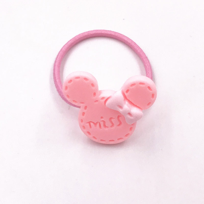 1PCS Miss Mouse Girls Hairbands Kids Elastics Rubber Head Bands Hair Rope