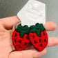 2PCS Soft Red Ripe Strawberry Headwear Kids Elastic Hair Bands Children Ropes