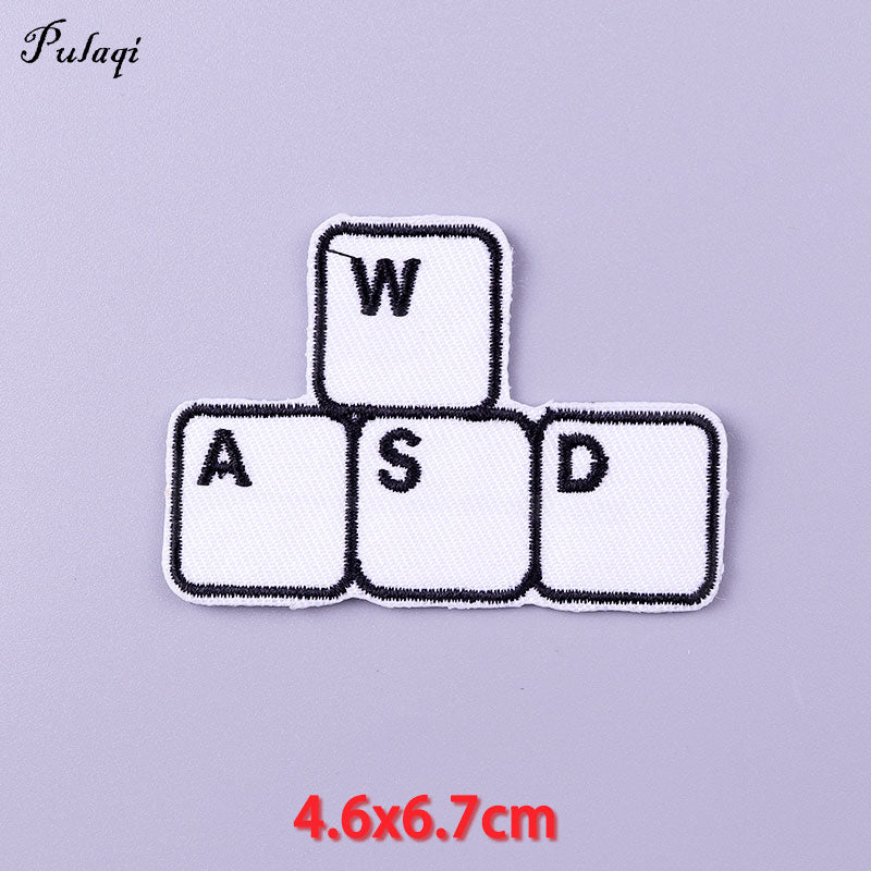 44 Styles Patches With Phrase Iron on Patches For Clothing Embroidery/Fusible