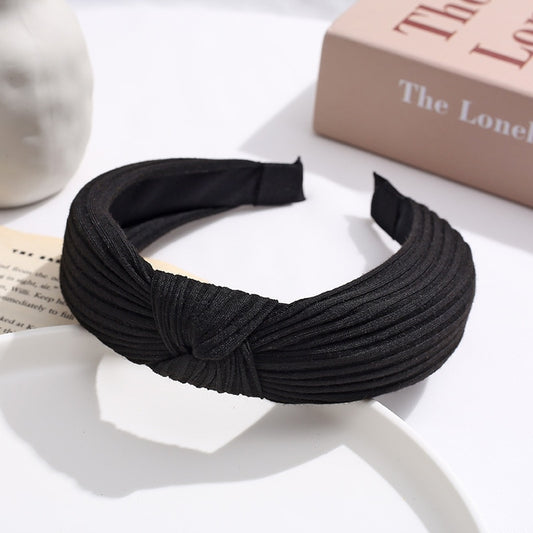 Black Top Knot Women Hairbands Fashion Headband Girls Hair Hoop Accessories