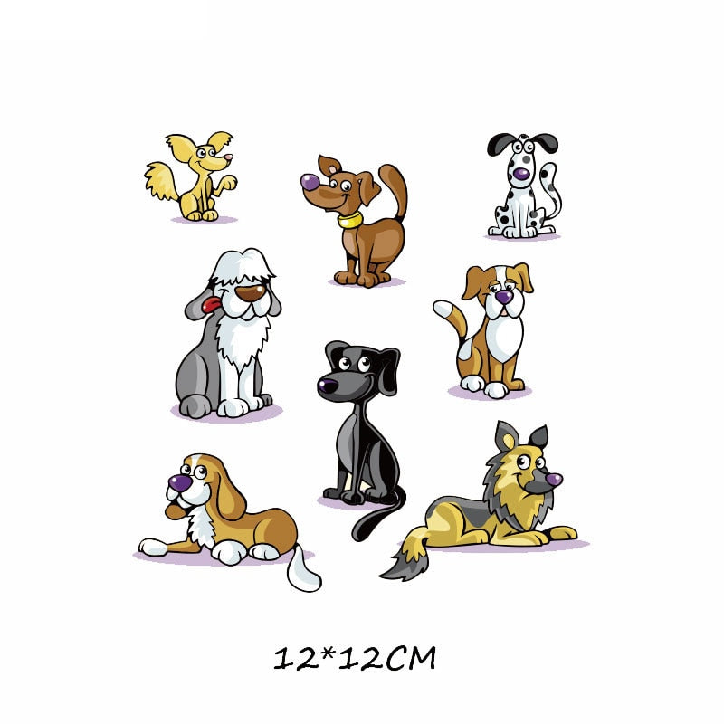 46 Styles Iron on Cute Animal Patches Set for Kids Clothing DIY T-shirt Applique