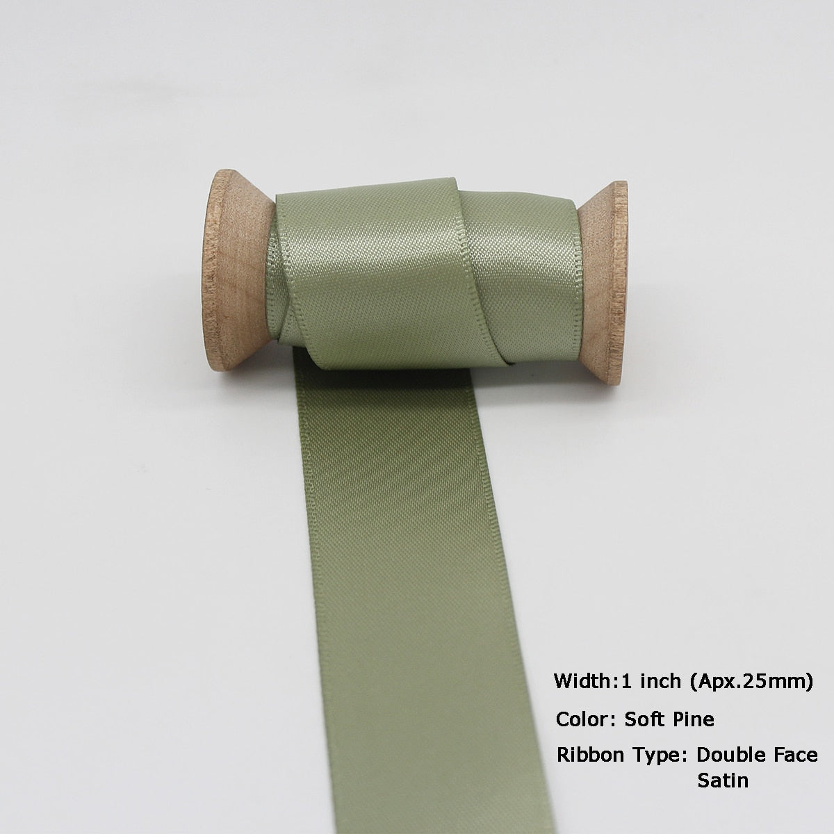 5 Meter Lot Grosgrain Ribbon Satin Ribbon Green Olive Moss Mint Sage