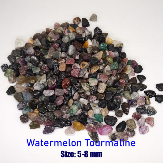 50-100g Watermelon Tourmaline Natural Stones Gravel Chip Rock Minerals Aquarium