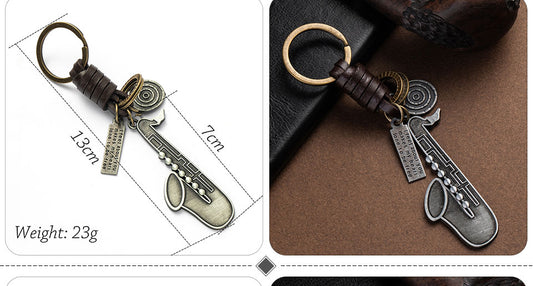 Musical Instrument Vintage Style Decor Keychain car keychain for Women Man