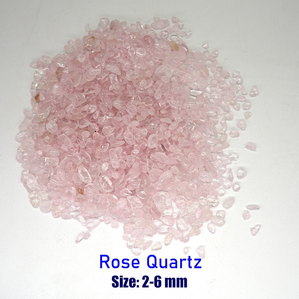 2-6mm Small Rose Quartz Natural Stones Gravel Chip Rock Minerals Aquarium