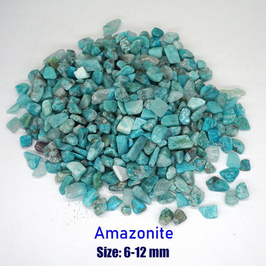 50-100g Blue Amazonite Natural Stones Gravel Chip Rock Minerals Aquarium