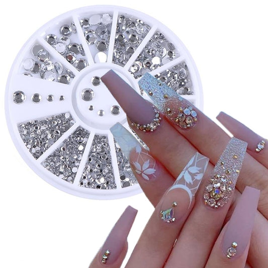 Mixed Size Rhinestone Nail Art Decoration Accessories Nails Jewelry Manicure