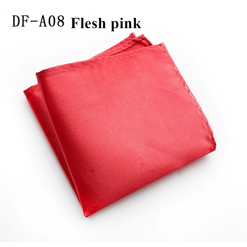 22 Colors Satin Handkerchief For Men Candy Color Mens Suits Pocket Square