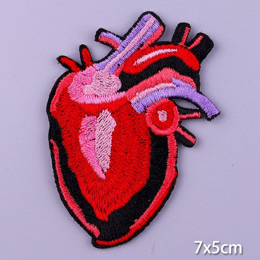 Realistic Heart Pattern DIY Cartoon Patches Clothes Patch Embroidered Stickers