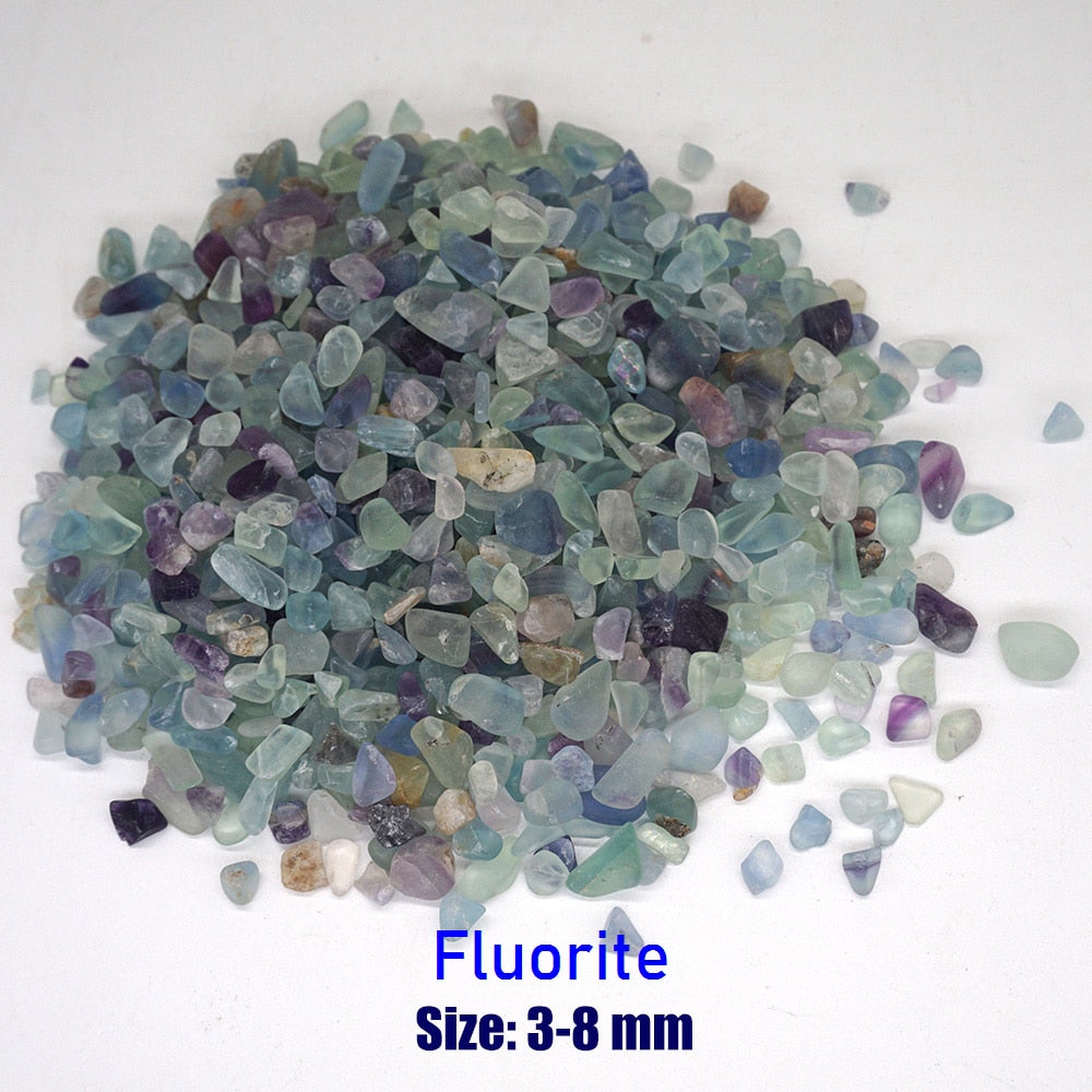 Small Fluorite Natural Stones Gravel Chip Rock Minerals Aquarium Decoration