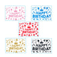 1pc 21x29cm Gold Happy Birthday Party Stickers Decals for Balloon Party Supplies