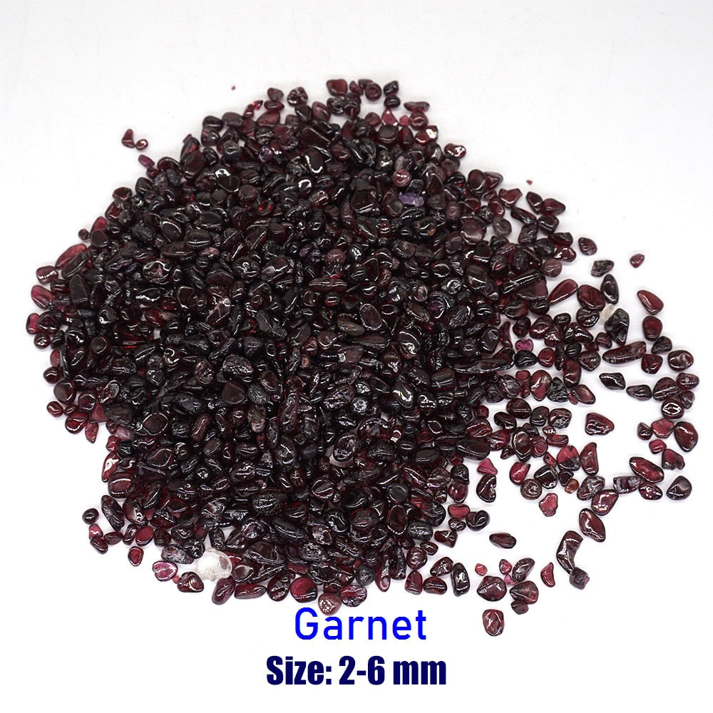 Small Garnet Natural Stones Gravel Chip Rock Minerals Aquarium Decoration