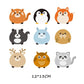 46 Styles Iron on Cute Animal Patches Set for Kids Clothing DIY T-shirt Applique