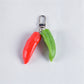 Red Green Pepper Simulation Food Keychain Fashion Keyring Bag Pendant Ornaments