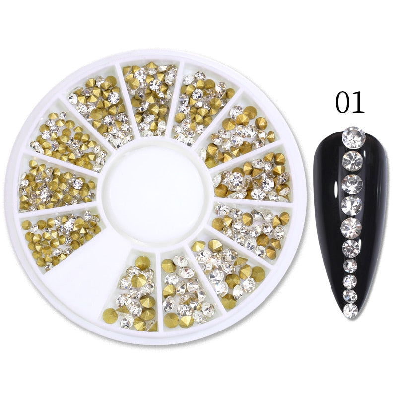 Sparkling Rhinestone Nail Art Decoration Accessories Nails Jewelry Manicure