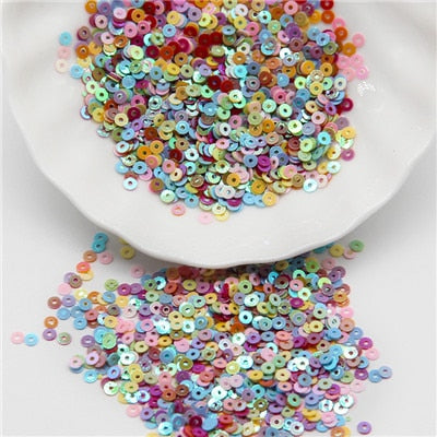 5mm Sequin Flat Round Loose Sequins Crafts Paillette Sewing Clothes Decoration