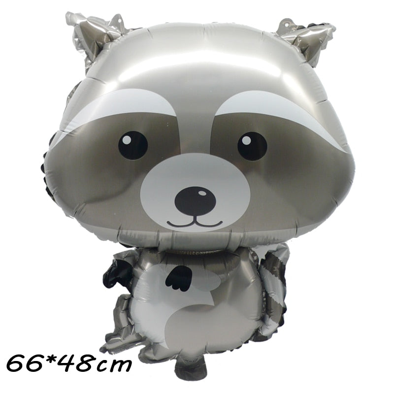 59 Styles Jungle Deer Bear Foil Balloons 40inch Caramel Brown Number Balls Baby