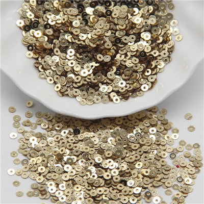 5mm Sequin Flat Round Loose Sequins Crafts Paillette Sewing Clothes Decoration