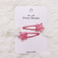 2Pcs/Set Children's Fashion Stars Love Transparent Colorful Hairpin New Girls