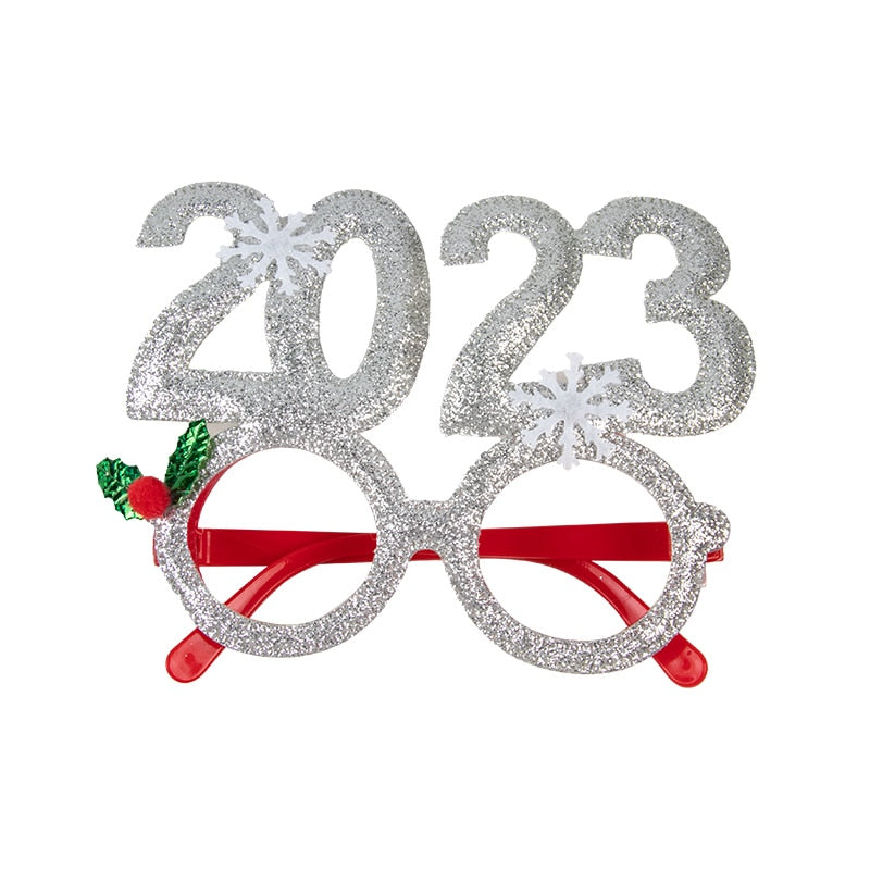 16 Styles Christmas Glasses Adult Kids Christmas Decorations Glasses Frame Gifts