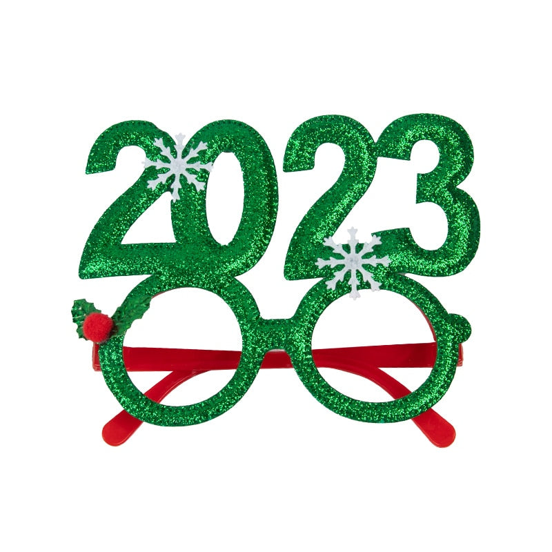 16 Styles Christmas Glasses Adult Kids Christmas Decorations Glasses Frame Gifts