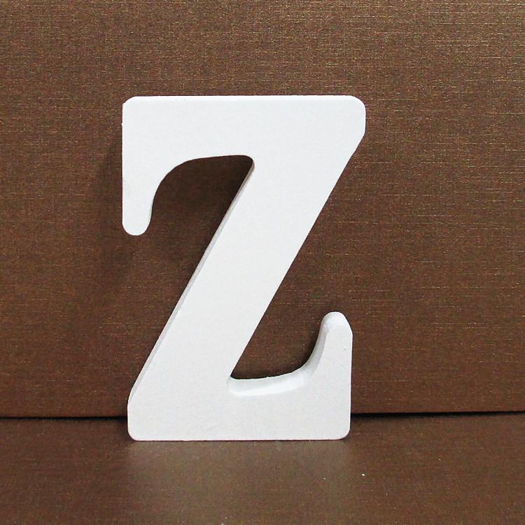 1pc DIY Freestanding Wood Wooden Letters White Alphabet Wedding Birthday Party