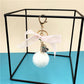 10 Styles Cute Lace Bow Keychain With Fur Ball Womens Bag Plush Pendant Fower