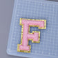 A-Z Letter Patches 5.5cm Adhesive Letter Patches Towel Chenille Embroidery For