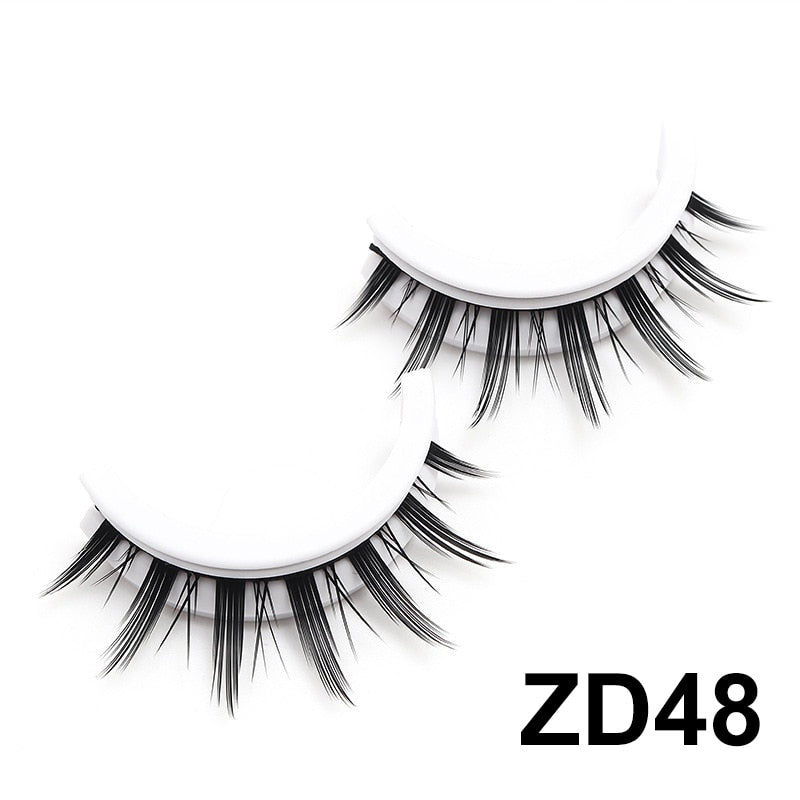 Self Adhesive Eyelashes Natural Lashes Reusable Eyelashes Supplies Eyelashes