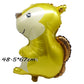 59 Styles Jungle Deer Bear Foil Balloons 40inch Caramel Brown Number Balls Baby