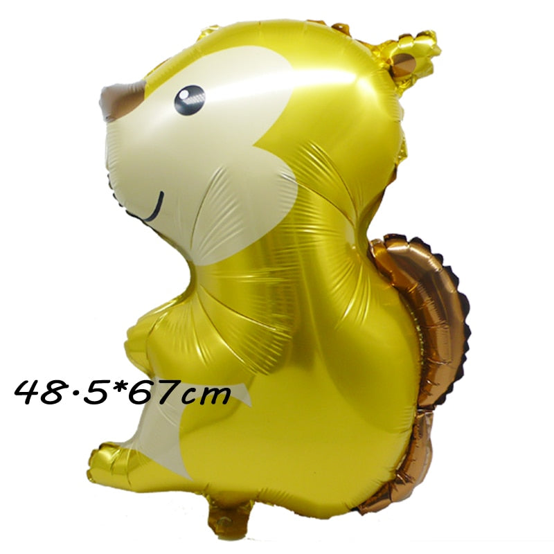 59 Styles Jungle Deer Bear Foil Balloons 40inch Caramel Brown Number Balls Baby