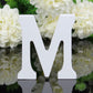 1pc DIY Freestanding Wood Wooden Letters White Alphabet Wedding Birthday Party