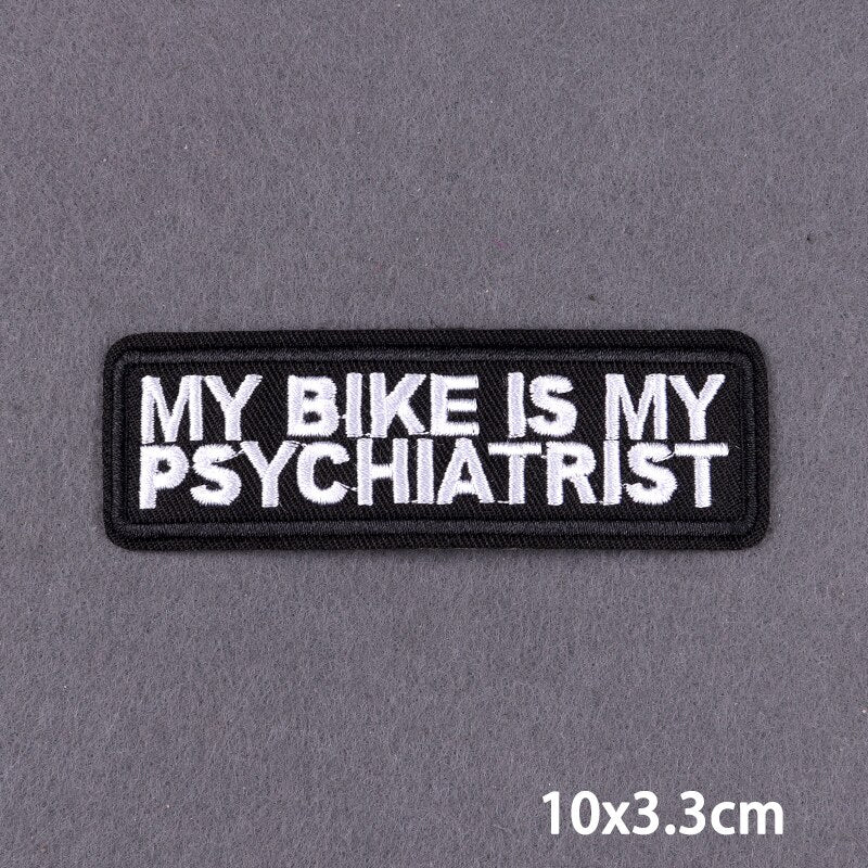 46 Styles Black Patch With Slogan Iron On Patches For Clothes DIY Embroidery