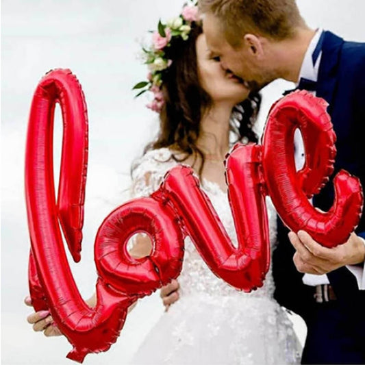 Red LOVE Balloon Valentines Day Inflatable Balloon Birthday Decorations Wedding