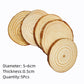 3-12cm Thick 1 Pack Natural Pine Round Unfinished Wood Slices Circles With Tree