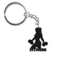 18 Styles Cartoon PVC Keychain Strength Sports Barbell Dumbbell Weight Fitness