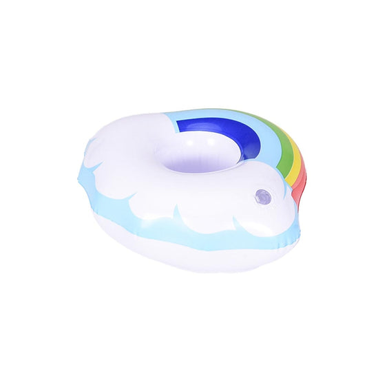 Rainbow Floating Balloon Cup Drink Holder Inflatable Coaster Birthday Gift